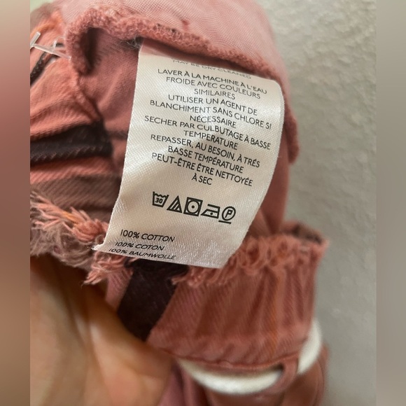 New Pilcro by Anthropologie Cropped Pj wide Leg Jean Shorts Size Xs - Picture 9 of 9